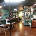 A shot of the shop