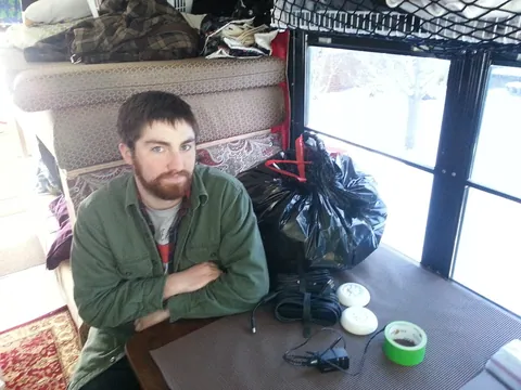Jake looking ready for the trip.