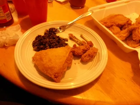 As it sits on the plate. The greens were solid.