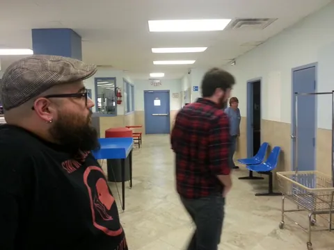 Waiting on the dryers.