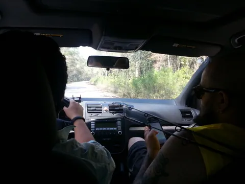 Phil carting us around