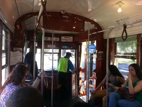 Riding the Trolley from the Tattoo shop
