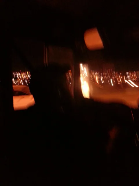 Matt driving us into the city