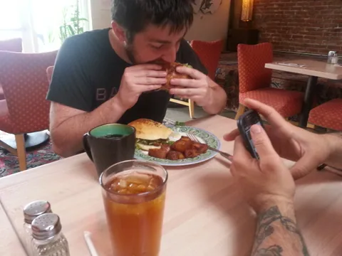 How is that super dry falafel sandwich?