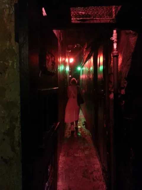 Arielle heading into The Dungeon