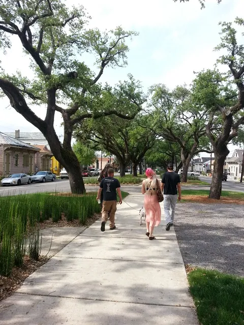 Walking to the cemetary on St. Roch’s