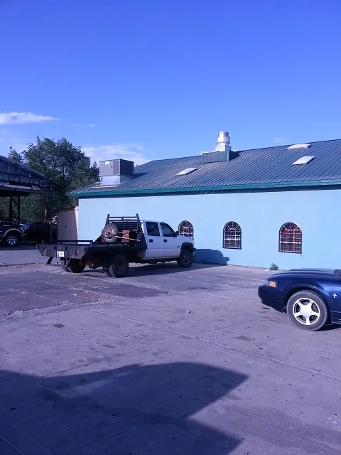 Parking lot outside of the restaurant