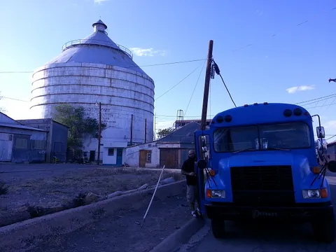 Parking lot outside of the restaurant