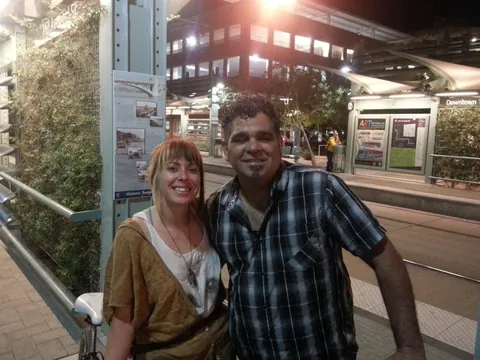Some cool people we met on the light rail